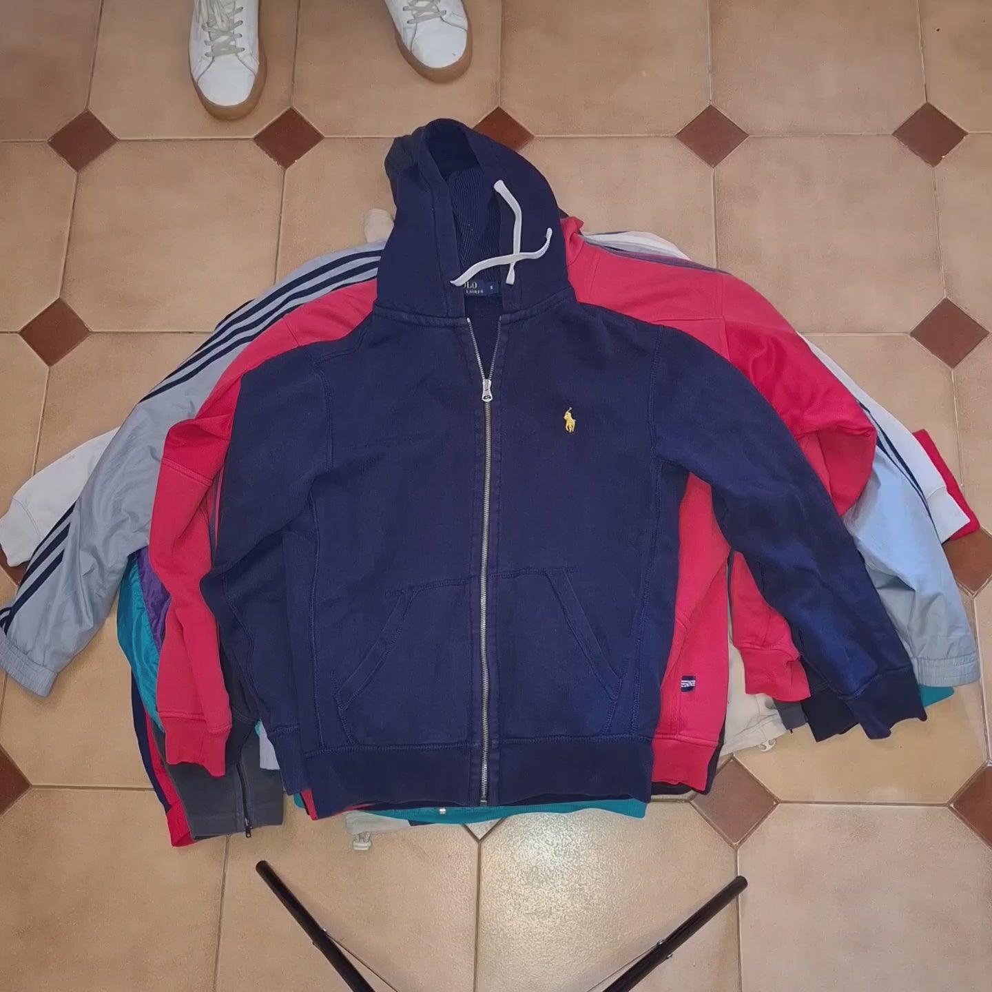 10x Trackjacket y sudaderas Vintage